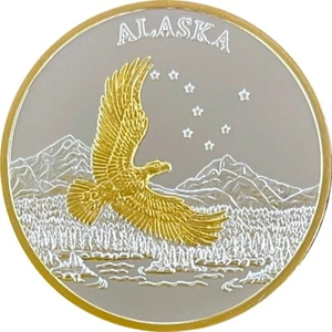 Alaska Mint Big Dipper Eagle alivio de oro 24k 1 oz. Prueba - Imagen 1 de 2