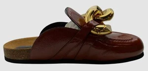 JW Anderson Men's Brown Chain Slip On Loafer Mules Shoes Size 43 - Picture 1 of 6