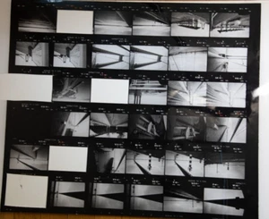 FOTOABZUG silber großes Kontaktbrett 1980 VERSCHIEDENE ANSICHTEN NORMANDIE 40X50cm - Bild 1 von 1