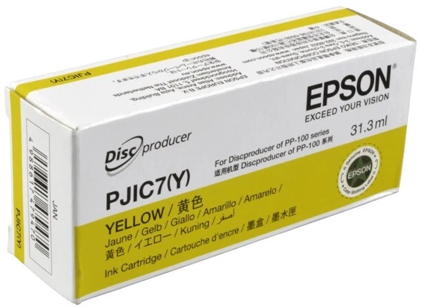 Cartucho de tinta Epson Discproducer PP-100/PP-50 AMARILLO (C13S020692) 1 pieza Foto 1 de 1