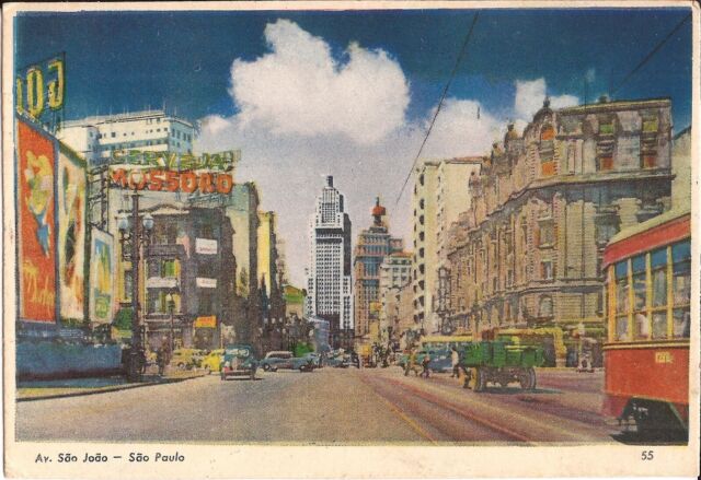 Av. Ipiranga-Panorama-Sao Paulo,Brasil Photo Postcard