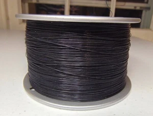Alambre de PTFE de cobre enchapado en plata de 20 pies 32 AWG negro SPC 19 HEBRAS - Imagen 1 de 2