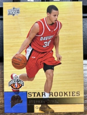 Stephen Curry 2009-10 Upper Deck Star Rookies #234 Rookie RC Davidson Wildcats - Image 1 of 2