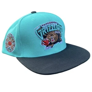 Vancouver Grizzlies SnapBack Cap Mitchell Ness Blue W/ Black Brim - Picture 1 of 6