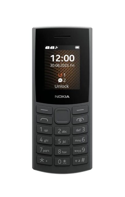 Celular Nokia 110 Dual Sim Preto, Rádio Fm, Leitor Mp3, Fone