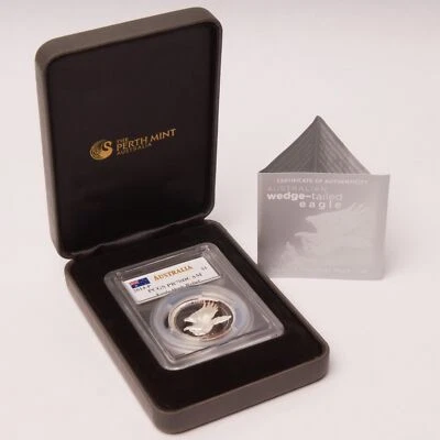 2014-P Australia Silver Wedge-Tailed Eagle PCGS PR70 DCAM High Relief Mercanti - Image 1 of 3