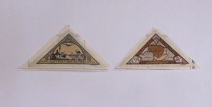 Conjunto de lote de estampillas postales de avión sobre Memel y mapa de Lituania 1932 - Imagen 1 de 2