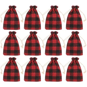 12 Pcs Süßigkeitentasche Vater Taschen Bevorzugen Mini-Taschen Mit Kordelzug - Bild 1 von 12