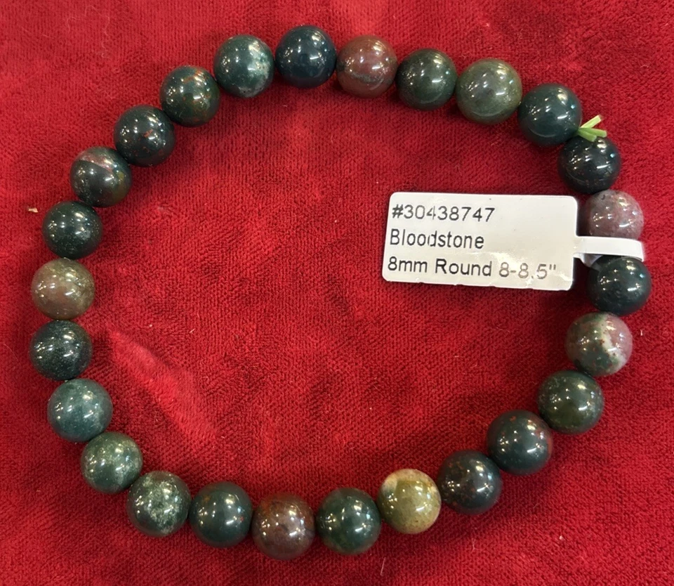 Bloodstone 8 Mm Bracelet - Image 1 of 1
