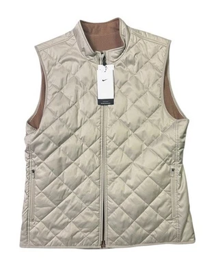 Chaleco de golf reversible Nike crema para hombre talla grande CK6074-236 NUEVO CON ETIQUETAS Foto 1 de 4