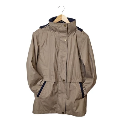 Chaqueta con Capucha Westbound Para Mujer Talla M Tostada/Caqui Cremallera Completa Lluvia Cortavientos Parka Foto 1 de 4