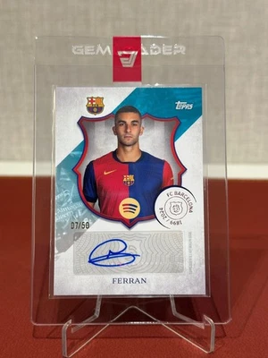 Ferran Torres Topps Autograph Numerada 7/50 – FC Barcelona 125 Aniversario - Imagen 1 de 3