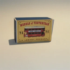 Matchbox Lesney Yesteryear 3 a2 E Class Tramcar D1 Style Repro Box - Picture 1 of 4