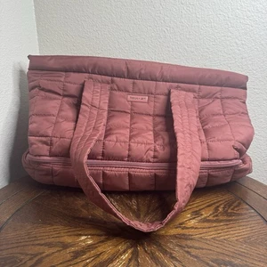 Borsa grande trapuntata Reebok con scomparto inferiore con cerniera - rosa nuova con scatola - Foto 1 di 8