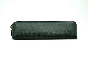 Louis Vuitton Taiga Truth Pencil Case M30324 Multi Pouch Leather Green 4603k - Picture 1 of 11