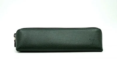 Louis Vuitton Taiga Truth Pencil Case M30324 Multi Pouch Leather Green 4603k - Image 1 of 4