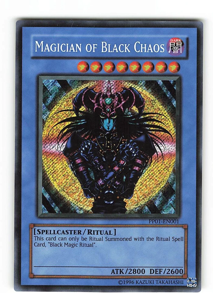Yugioh MAGIER DES SCHWARZEN CHAOS , pp01-en001 Secret Rare englisch Near Mint  - Bild 1 von 2
