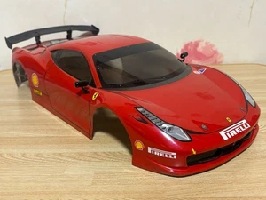 1/10 Tamiya Ferrari 458 Rosso Radio Controllo Corpo Rosso Supercar - Foto 1 di 7