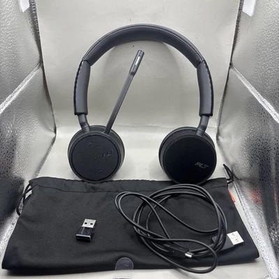 Platonic PLT Poly Voyager 4220, Bluetooth headset & microphone. Great for Teams - Image 1 of 4