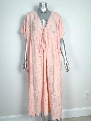 Young Fabulous & Broke Maxi Dress Women’s Small Oversized Cover Up Peach Pink - Image 1 of 4