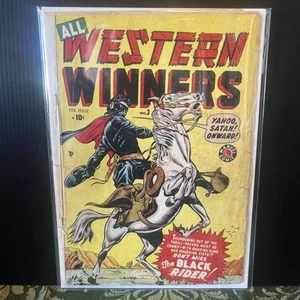 ALL WESTERN WINNERS #3 Syd Shores cover BLACK RIDER!! 1949 - Picture 1 of 8