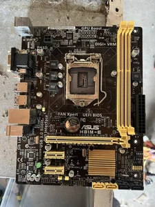 ASUS H81M-E Motherboard CPU LGA 1150 M-ATX DDR3 w/ I/O; Tested - Bild 1 von 3