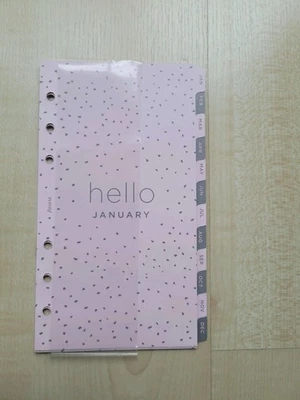 Filofax Confetti Register Personal Januar Bis Dezember Rosa/Grau - Bild 1 von 2
