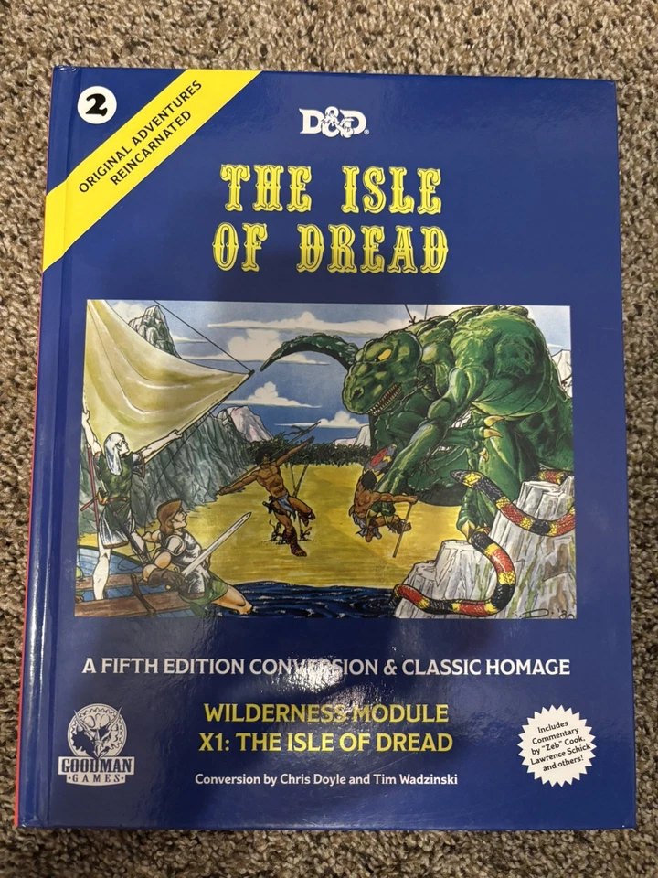 The Isle Of Dread X1, Original Adventures Reincarnated, Goodman Games Oop 5e Foto 1 de 1