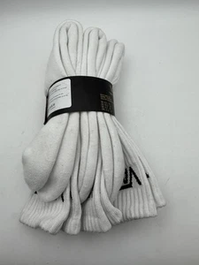 Men's 3-Pack VANS Classic Crew Socks Long Black/White 9.5-13 - Picture 1 of 5