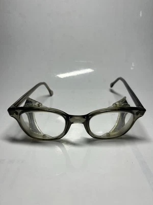 AO American Optical Flexi Fit 6M Z87 安全角边眼镜网罩 复古 — 第 1/4 张图片