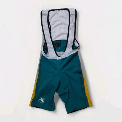 Pantalones Cortos con Baberos de Ciclismo Giordana - Para Hombre EU Sport - Blanco/Verde XL NUEVO Foto 1 de 4