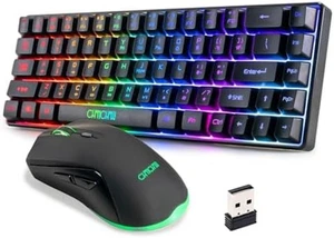 Teclado Y Maus Inalambrico Gamer Razer Croma Gaming Iluminacion Teclas Para PC - Bild 1 von 7