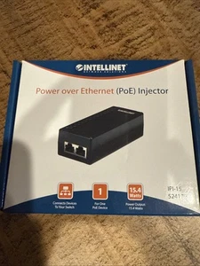 Intellinet Power over Ethernet (PoE) Injector, 1 Port, 48 V DC, IEEE 802.3af Com - Bild 1 von 4