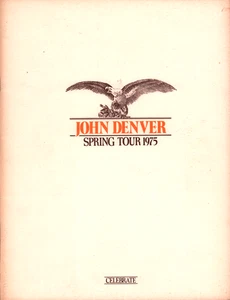 JOHN DENVER 1975 WINDSONG U.S. CONCERT TOUR PROGRAM TAN BOOK BOOKLET / EX 2 NMT - Picture 1 of 5
