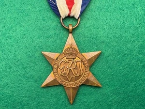 WW2 Original Commonwealth FRANCE & GERMANY STAR Medal (UNNAMED EXAMPLE) - Picture 1 of 7