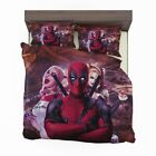 Deadpool and Harley Quinn Artwork Bedding Setwith Pillowcase