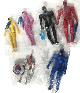 Go Go Power Rangers 6 Action Figures New 5" Jakks Pacific Yellow Red Blue Pink - Picture 1 of 11