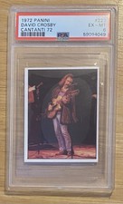 1972 Panini Cantanti 72 #223 David Crosby PSA 6 EX-MT Rookie RC csny