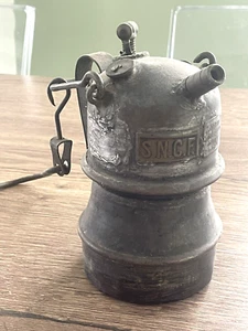 Ancienne lampe chemin de fer cheminot Albert Butin - Imagen 1 de 8