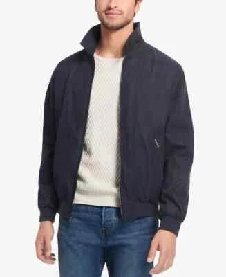 $135 Weatherproof Men's Navy Microfiber Bomber Jacket Small yja1123 — 第 1/2 张图片