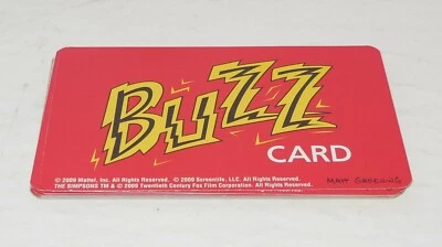 2009 Screenlife The Simpsons Scene it DVD Board Game Replacement Buzz Cards - Image 1 of 2
