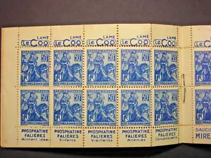 FRANCE 1929 RELIEF OF ORLEANS STAMP BOOKLET OF 20 COMPLETE SGCSB1 - Picture 1 of 3