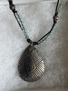 Silpada Colors Of The Sea Beaded Cord Reversible Pendant Necklace  - Picture 1 of 8