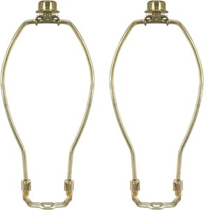 Heavy Duty Harp for Lamp Shade Holder, 7 Inch, Polished Brown Base - Picture 1 of 12
