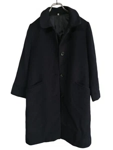 MUJI Wool Coat Dark Blue Women's Size L - Japanese Brand - Picture 1 of 20