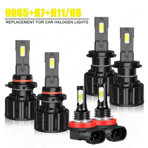 Para For Peugeot 3008 2017-2019 Lámpara de faros LED + kit de luces antiniebla - Foto 1 di 22