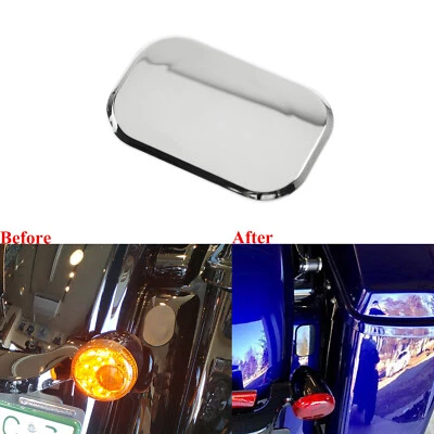 Chrome Antenna Hole Filler Cover Fit For Harley Road King 2017-21 FLTRX 2010-23 - Image 1 of 4