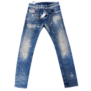 Pantalones de mezclilla para hombre ajustados Diesel 00SE3D-0870X Distress (prototipo) | W28 - Imagen 1 de 7