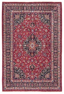 Mashhad Handgeknüpfter Perserteppich 308x208 cm-Fine,Orient,Carpet,Rug,Rot - Imagen 1 de 12