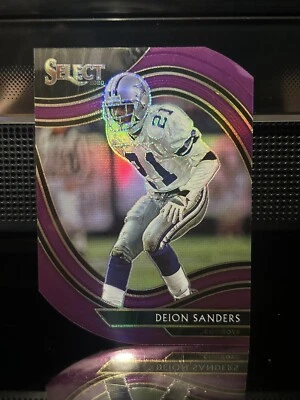 Deion Sanders 2020 Select Field Level Purple Die Cut - Image 1 of 2